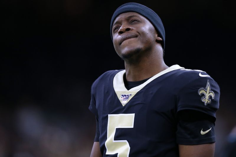 ذهب Teddy Bridgewater 5-0 عندما بدأ اللاعب Drew Brees في الموسم الماضي وسجل بعض الأرقام المثيرة للإعجاب. (تصوير جوناثان باكمان / غيتي إيماجز)